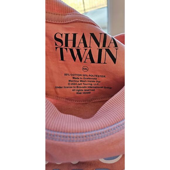 Shania Twain That Don’t Impress‎ Me Much Concert Sweatshirt Women Size XXL Pink - Picture 5 of 5